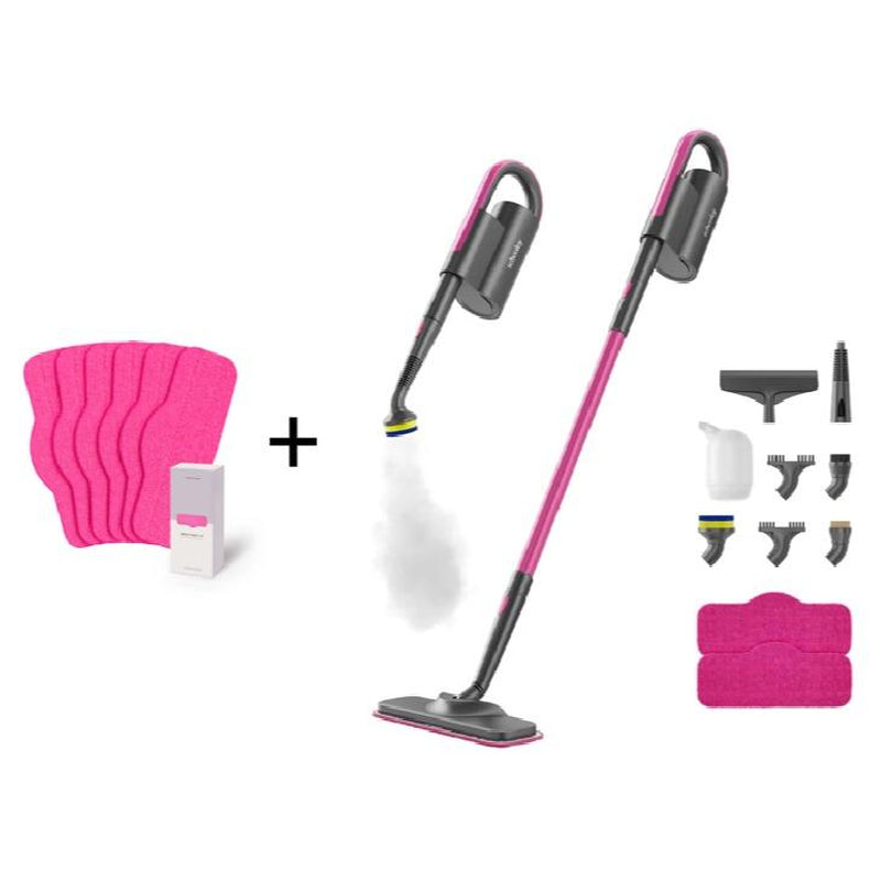 Schenley 7-In-1 Steam Mop with Detachable Handheld Steamer for Walls, Floors, Tiles, Tackles Grease & Sticky Messes, Includes Multiple Accessories Cleaning Tools Cleaning Set